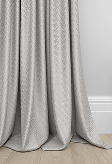 Dew Drop, Metallic Silver - Made to Measure Curtains